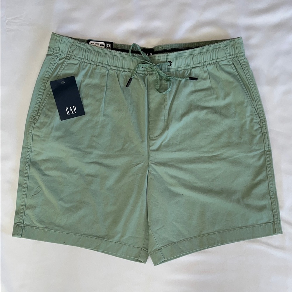 GAP NWT Sage Green Drawstring Shorts